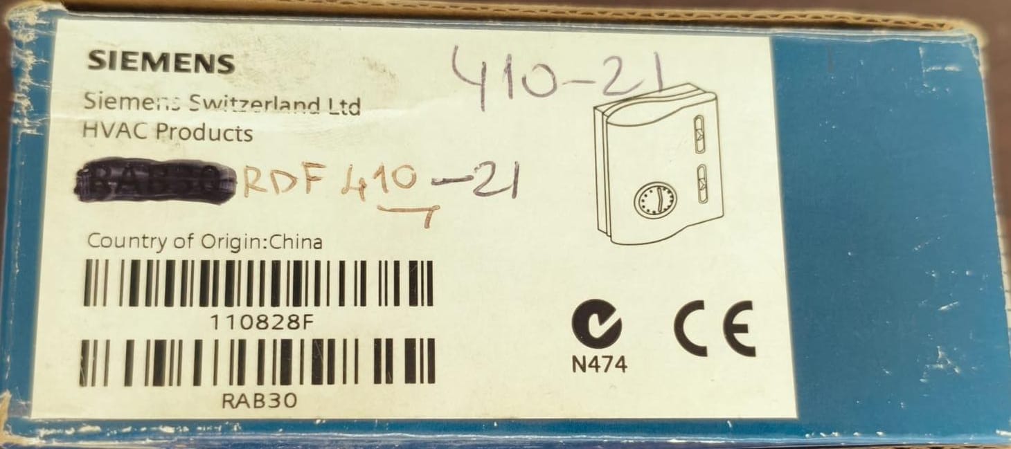 SIEMENS RDF 410.21 Room Thermostat 
