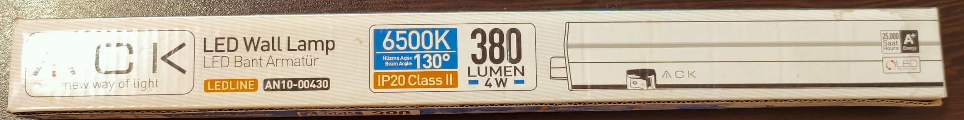 ACK Led Waıı Lamp 6500K  AN10-00430
